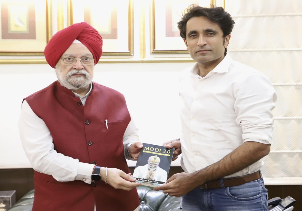 Very happy to receive a copy of ‘Modi 3.0: Bigger, Higher, Stronger’ from psephologist, journalist and successful author Pradeep Bhandari Ji. The book presents an incisive & in-depth account of how India votes & why PM Narendra Modi Ji remains unchallenge