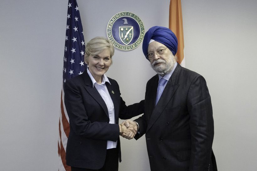 Meeting with US Secretary for Energy Secretary Jennifer Granholm.