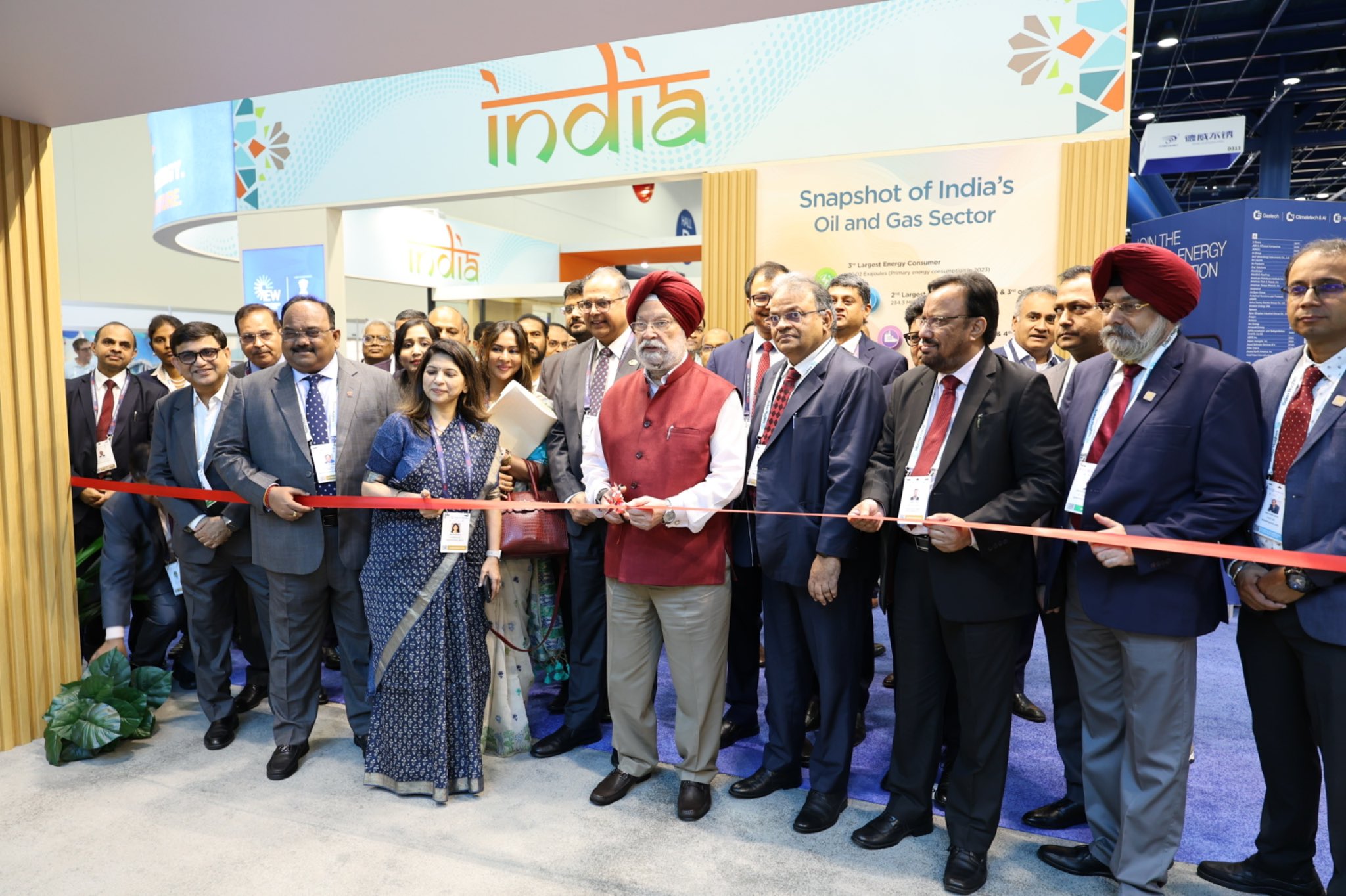 Delighted to inaugurate the India Pavilion which marks a strong presence of India's energy sector entities at Gastech Event