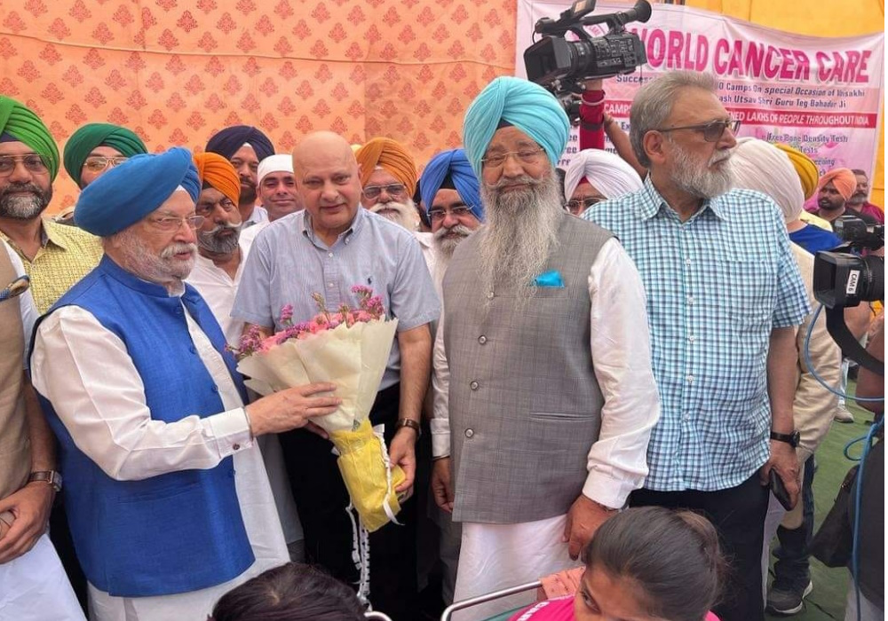 Joined members of the Sangat at inauguration of a Cancer Care Camp at Gurudwara Majnu Ka Tila Sahib