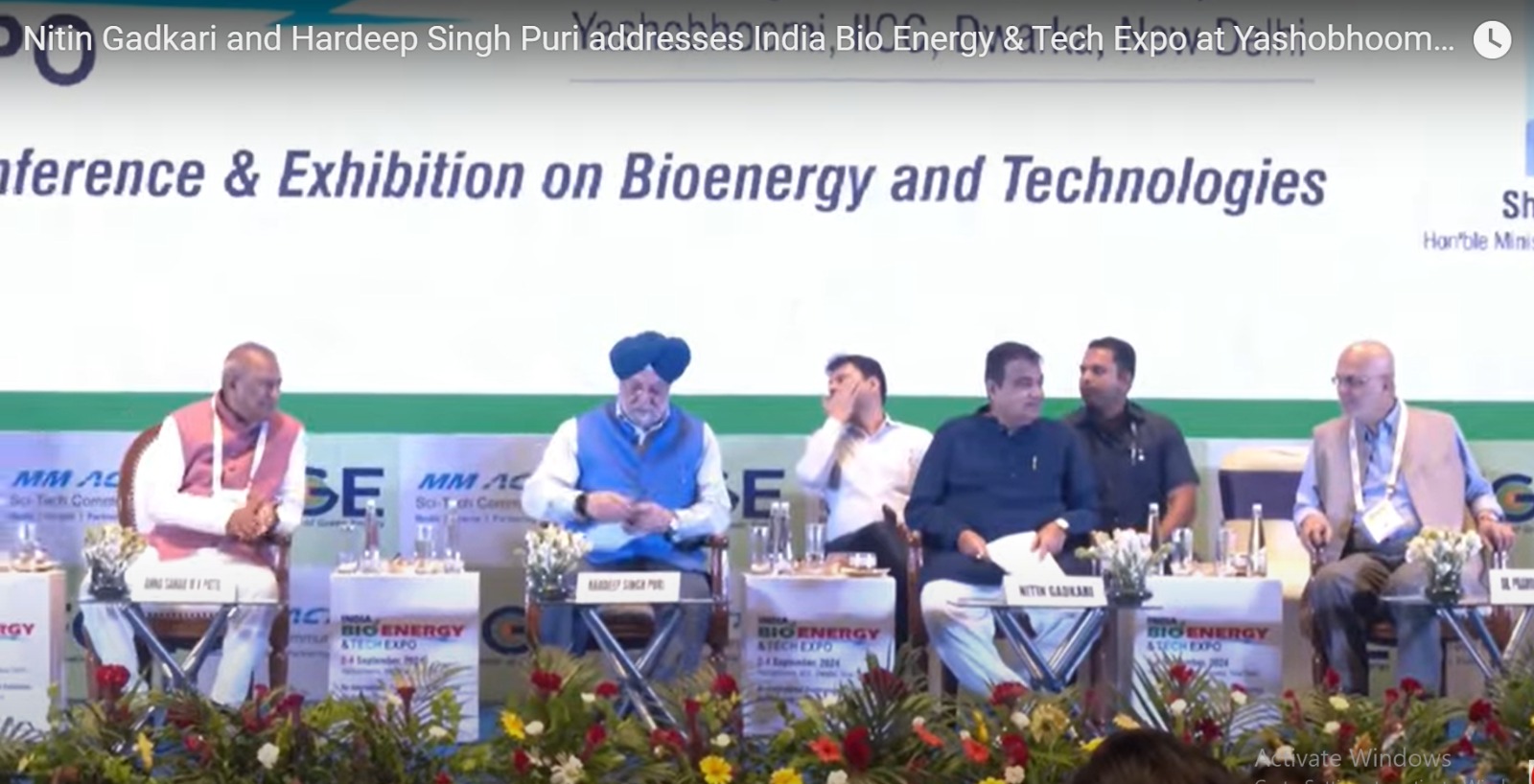 Delighted to join my senior colleague Sh Nitin Gadkari Ji at the inauguration of BioEnergy & Tech Expo at Yashobhoomi, New Delhi